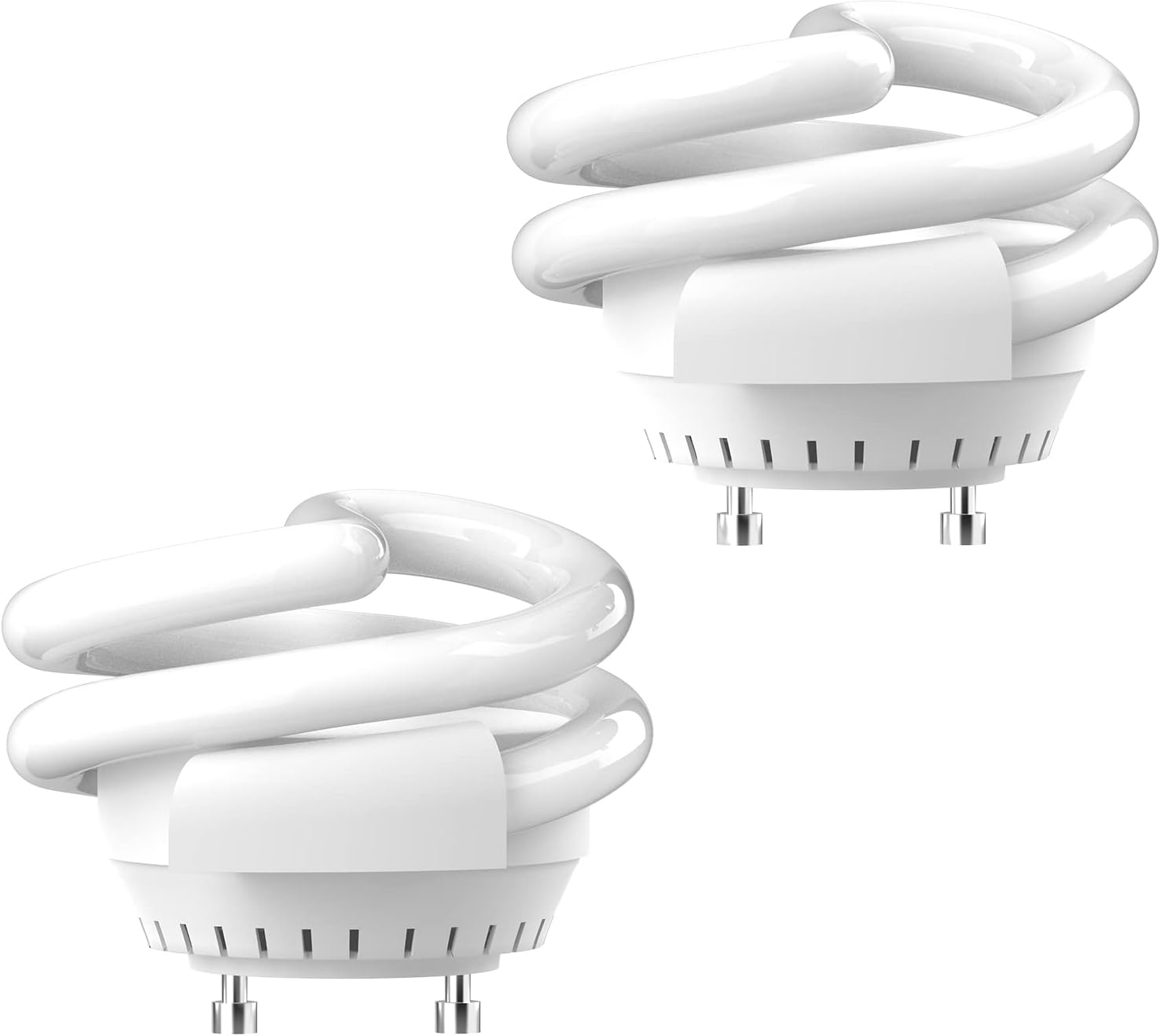 JACKYLED UL-Listed 13W T3 Spiral GU24 CFL Light Bulbs