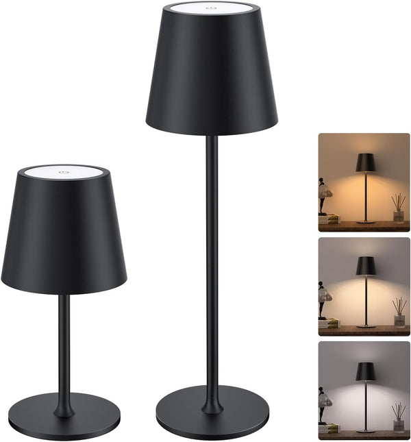 Cordless Table Lamps Rechargeable, 3 Adjustable Height