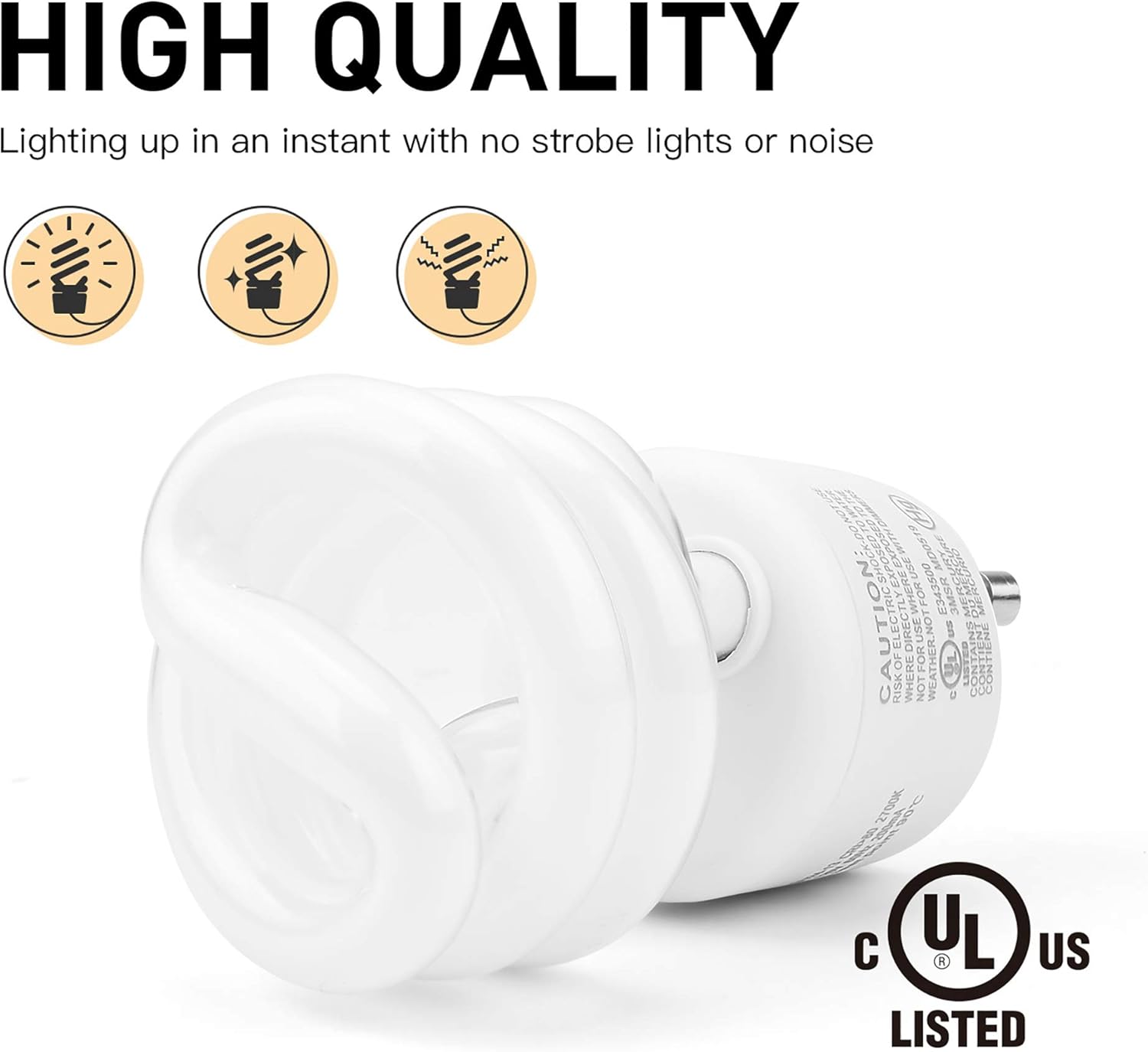 Gu24 CFL Light Bulbs JACKYLED 6-Pack