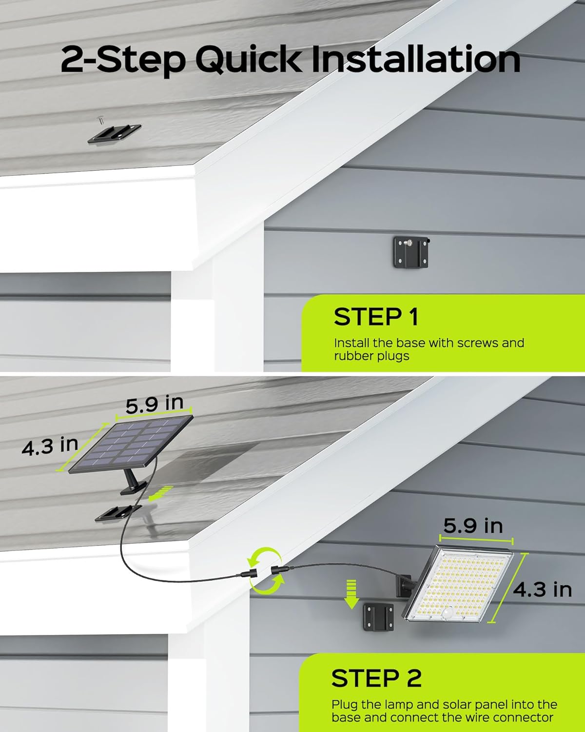 JACKYLED Motion Sensor Flood Lights