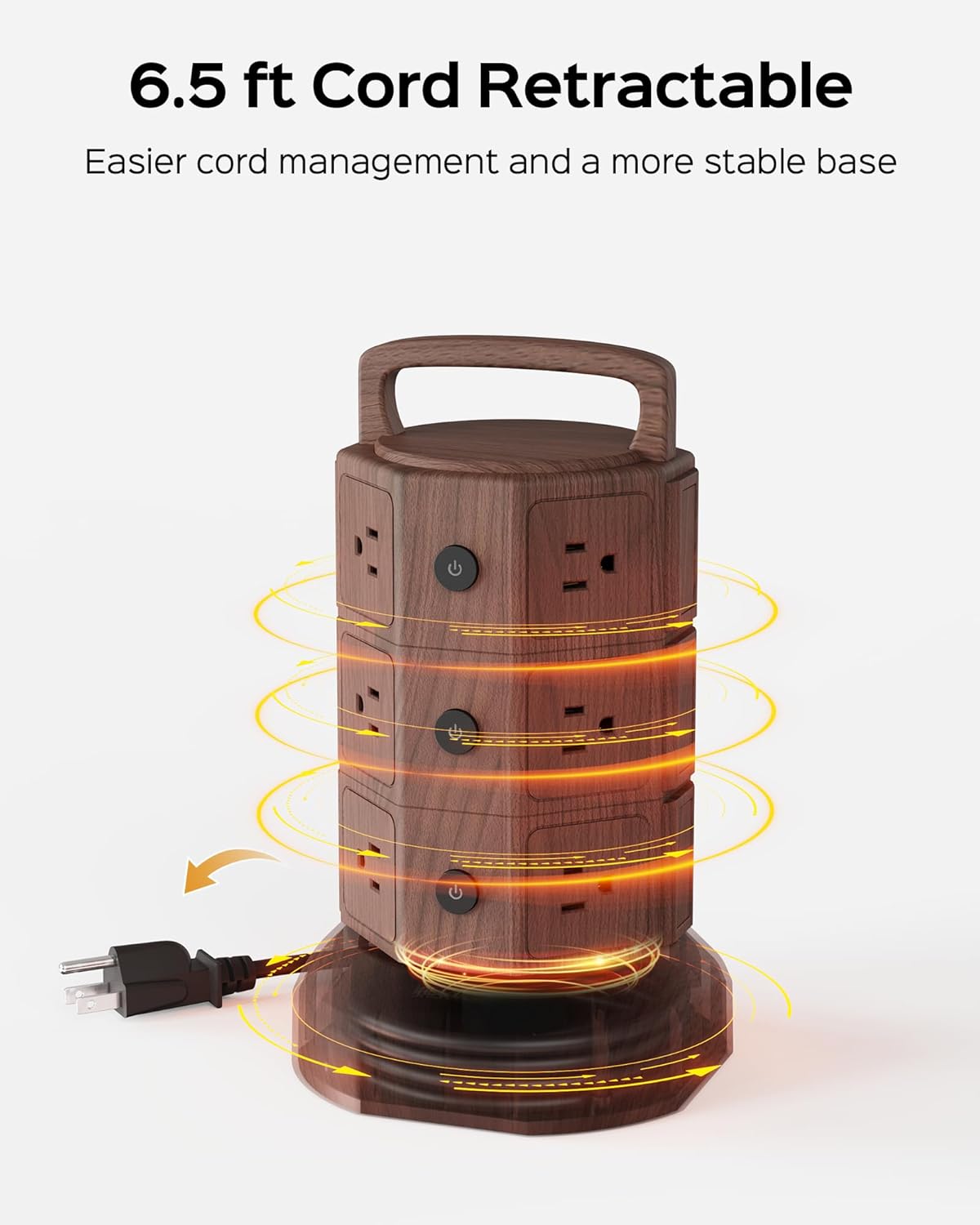 JACKYLED Power Strip Tower Surge Protector