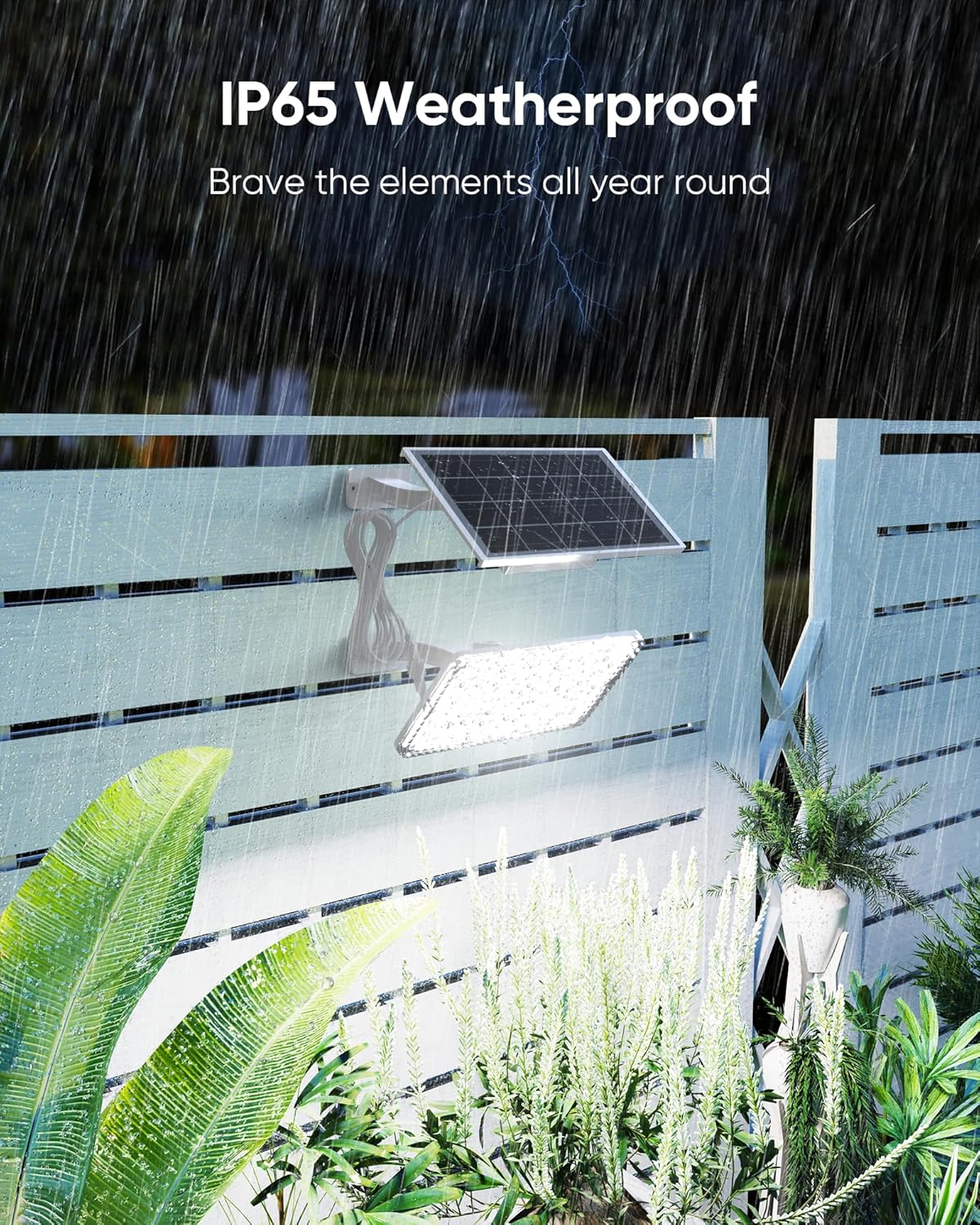 1000 Lumens 299 LED Solar Lights Outdoor Bright