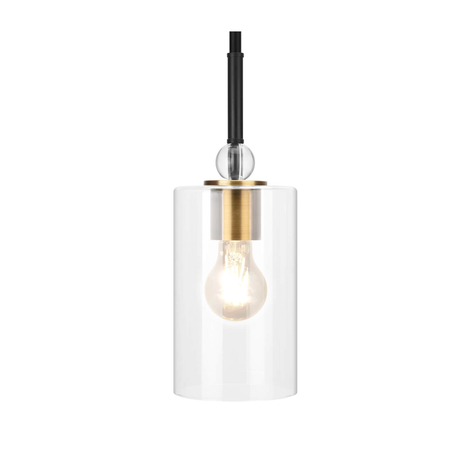 UL Glass Pendant Light with LED Bulb E26/E27