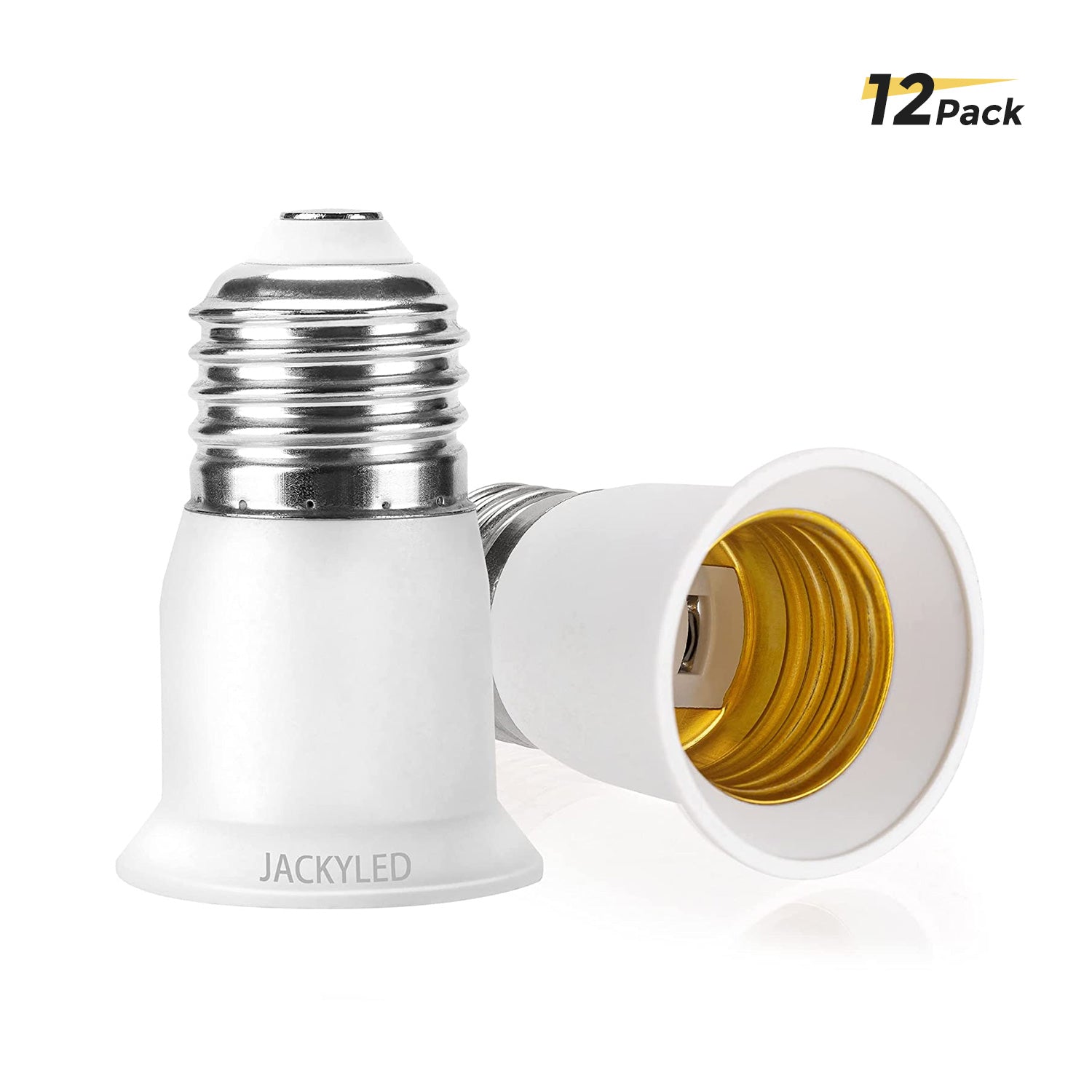 JACKYLED 3 in 1 Light Socket Splitter E26 E27 Adapter Converter