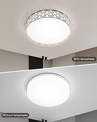 12 '' White Hollow Modern Ceiling Lamp Shade