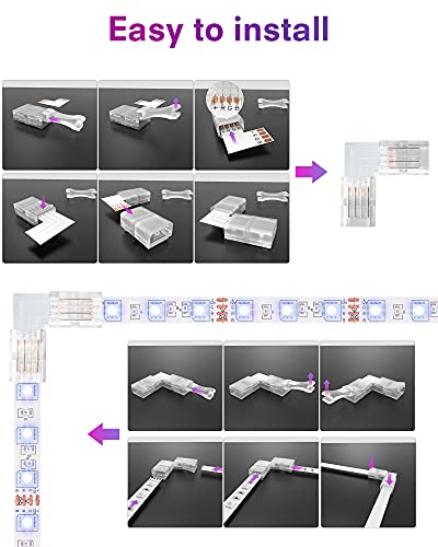 L Shape LED Connectors 4-Pin