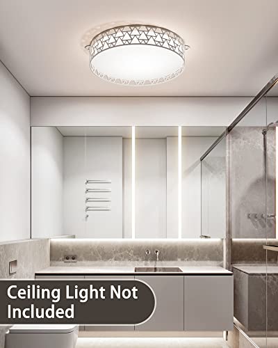 12 '' White Hollow Modern Ceiling Lamp Shade