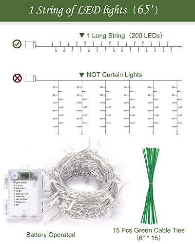 84ft 12 Pack Double Colors Artificial Ivy String Lights