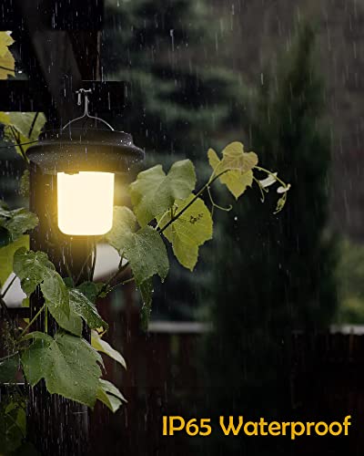 Warm White Solar Pendant Lights with Remote Control