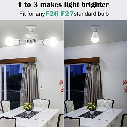 3 in 1 Light Socket Splitter with Remote Control