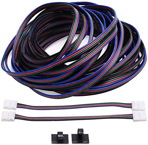 RGB Cable 33ft 10m 22AWG 4 Pin LED Strip Extension Cable JACKYLED