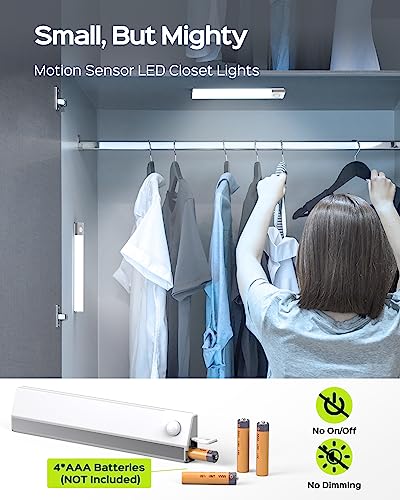 2 Pack Under Cabinet Motion Sensor Light (Battery NOT Included)