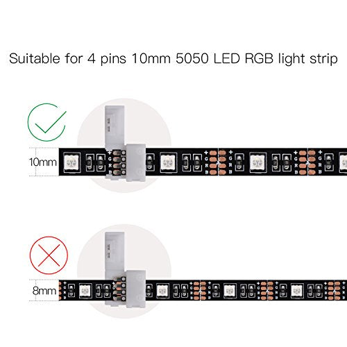 4 Pin RGB LED Light Strip Connectors 12V 72W Connector