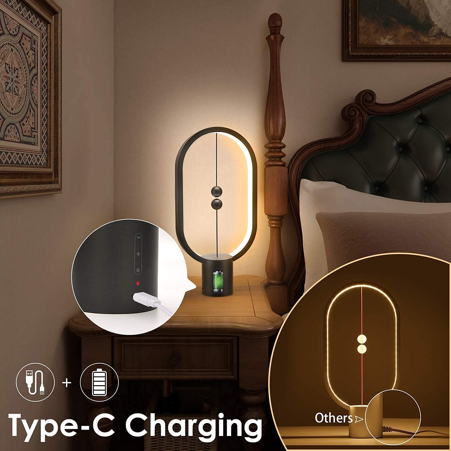 6 Levels Dimmable Magnetic Balance Lamp