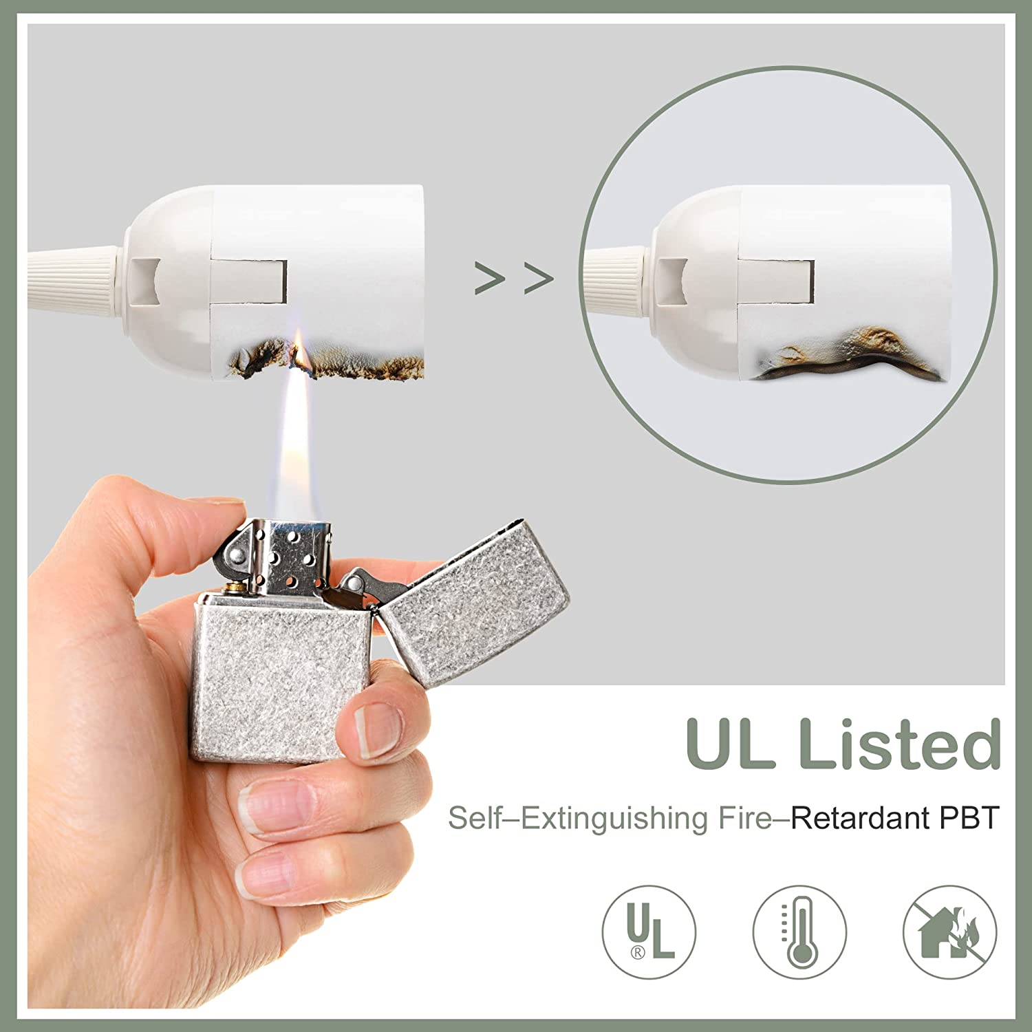 E26 E27 Socket On/Off Switch Extension Hanging Lantern Cord Cable ...